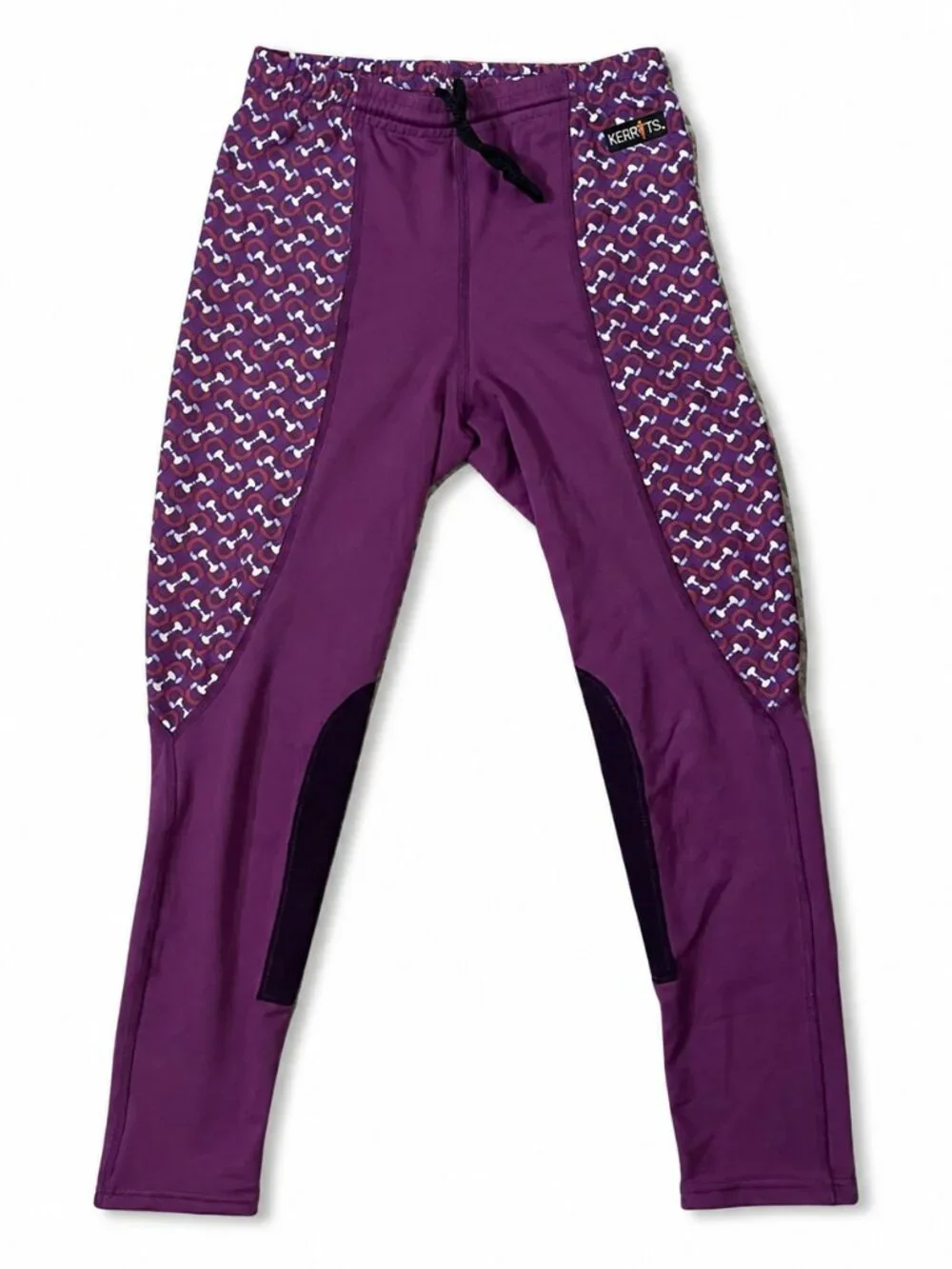 Kerrits Girls Youth L Purple Patterned Riding Tights